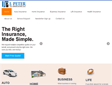 Tablet Screenshot of jpeterassociates.com